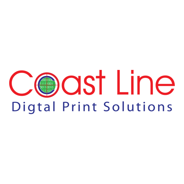 Coastline Digital Printing Logo PNG Vector