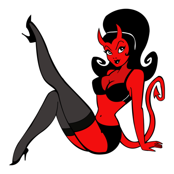 devil women Logo PNG Vector