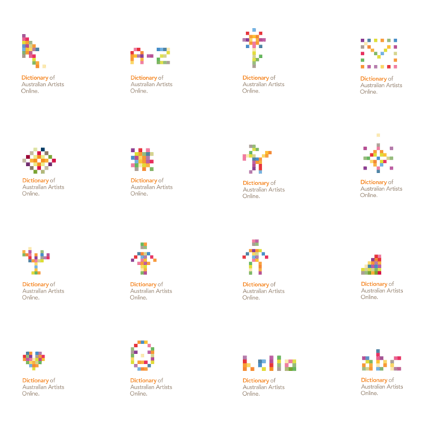 Dictionary of Australian Artists online Logo PNG Vector