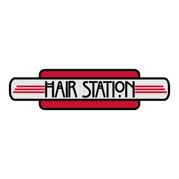 Hair Station Logo PNG Vector