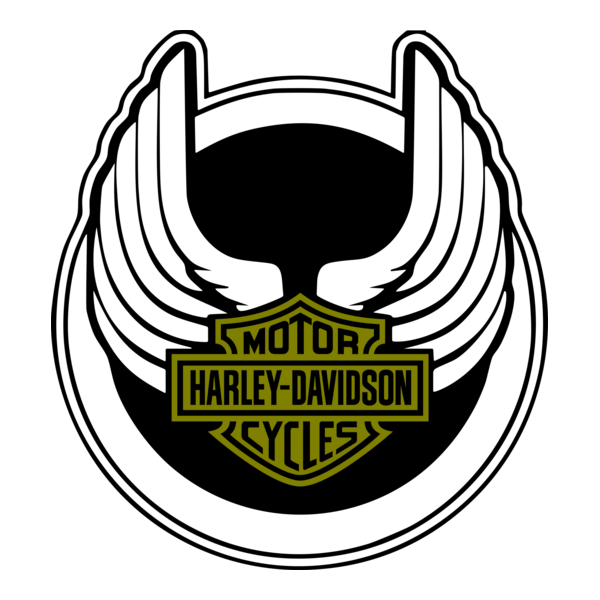 Harley Davidson Wings Logo PNG Vector
