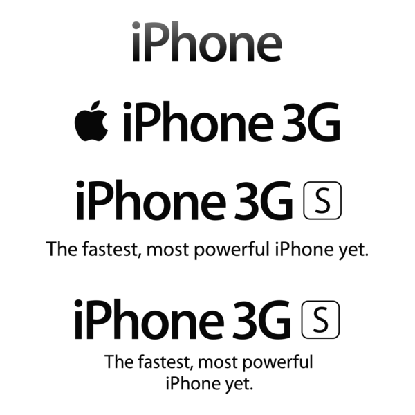 iPhone 3G S Logo PNG Vector