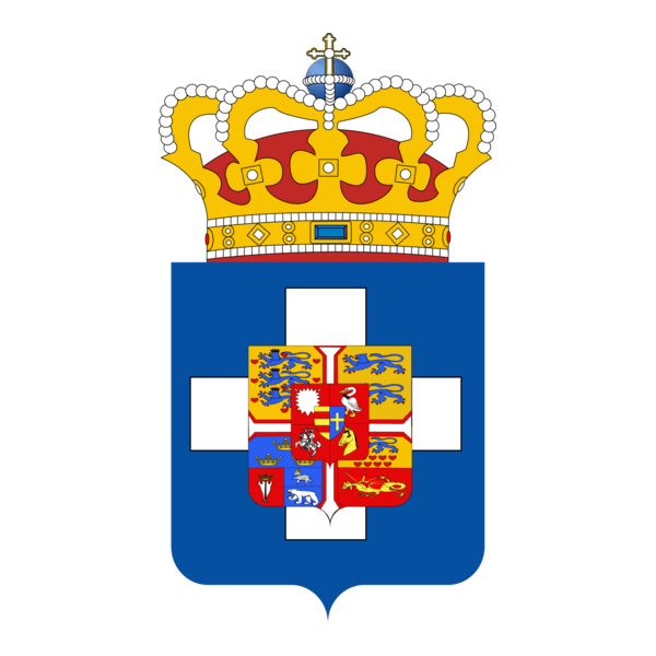 King of Greece Coat of Arms Logo PNG Vector