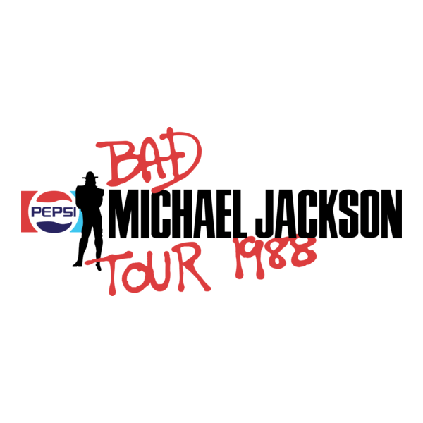 Michael Jackson - Bad Tour 1988 Logo PNG Vector
