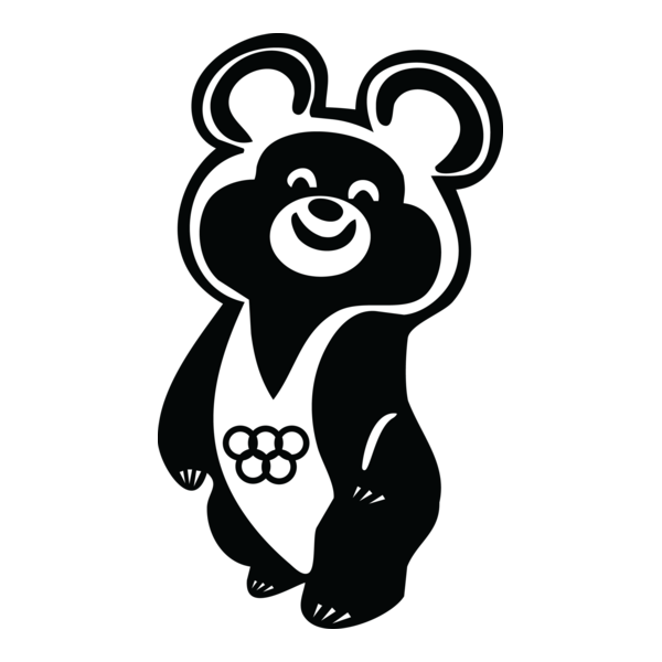 Misha Olympic Bear Logo PNG Vector