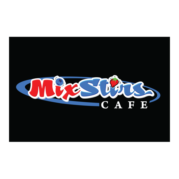 MixStirs Cafe Logo PNG Vector