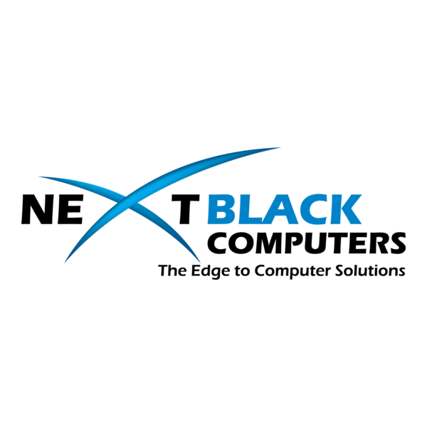 Next Black Computers Logo PNG Vector
