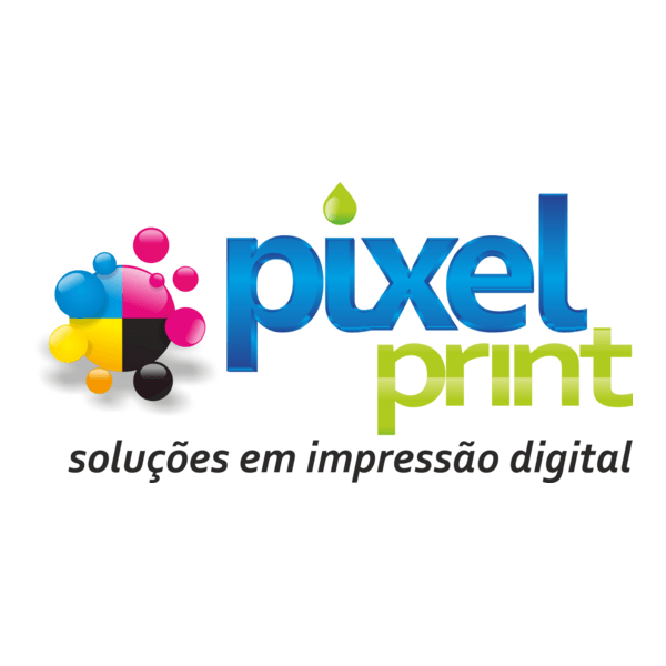 Pixel Print Logo PNG Vector