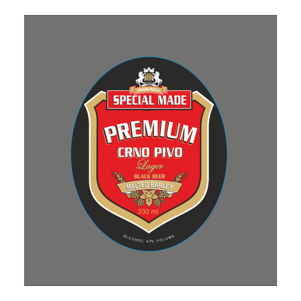 Premium Crno pivo Logo PNG Vector