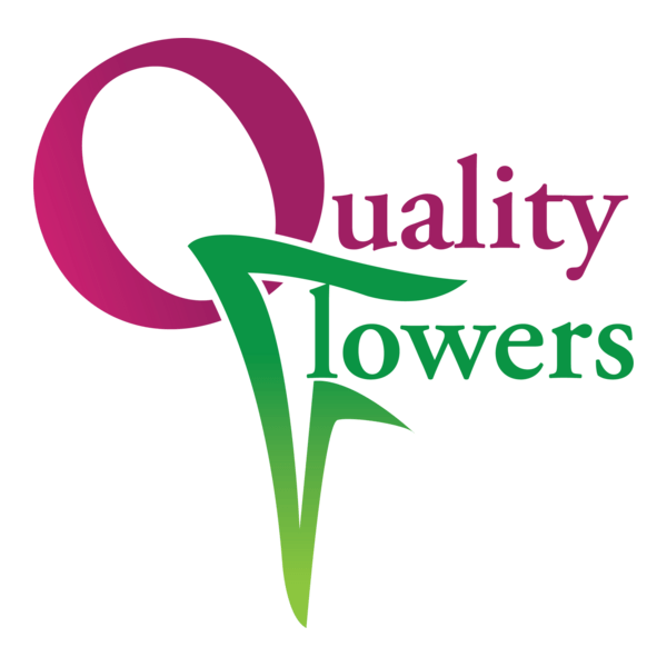 Quality Flowers Logo PNG Vector