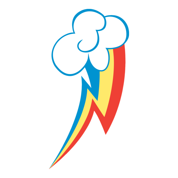 Rainbow Dash Cutie Mark Logo PNG Vector