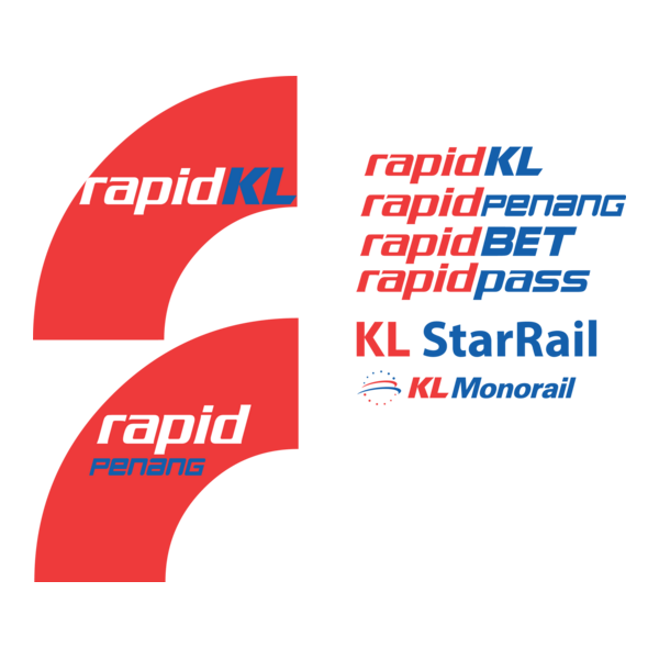 Rangkaian Pengangkutan Integrasi Deras Logo PNG Vector