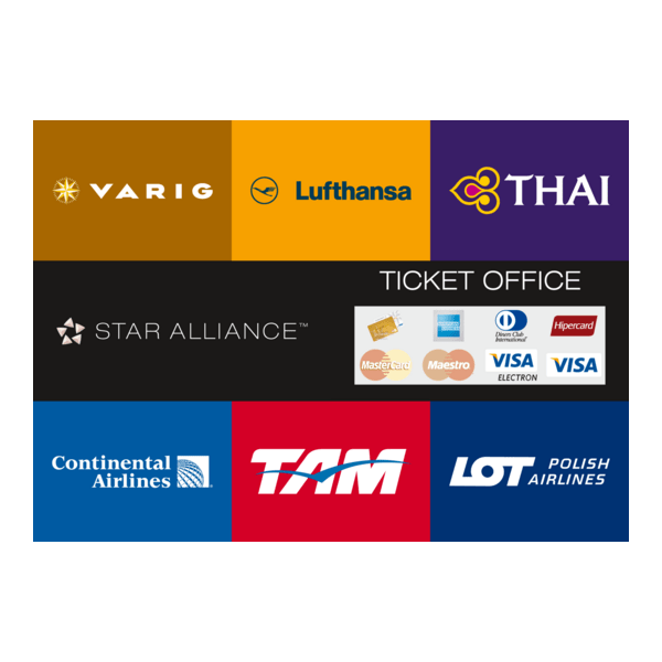 Star Alliance Ticket Office Sign Logo PNG Vector