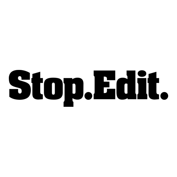 Stop.Edit. Logo PNG Vector