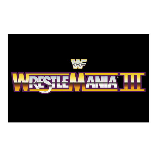 WrestleMania III Logo PNG Vector