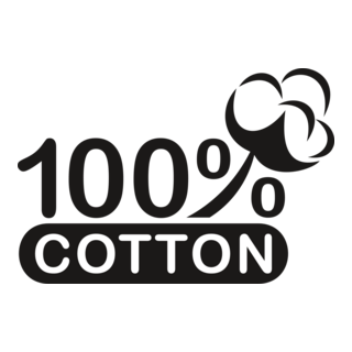 100% Cotton Logo PNG Vector