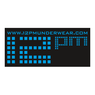 12 PM Underwear Logo PNG Vector