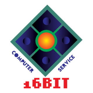 16 Bit Computer Service Logo PNG Vector