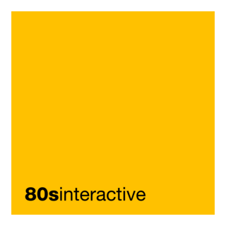 80s Interactive Logo PNG Vector