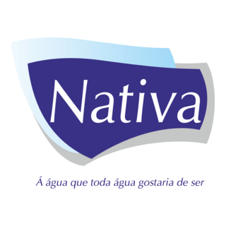 Água Mineral Nativa Logo PNG Vector