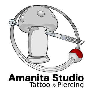 Amanita Studio _ Tattoo & Piercing Logo PNG Vector