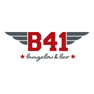 B41 - Bungalow & Bar Logo PNG Vector