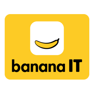 Banana IT Logo PNG Vector