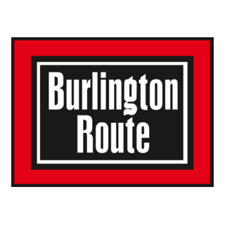 Burlington Route Logo PNG Vector
