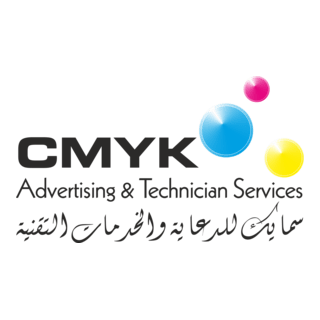 CMYK Advertising & Technician Services Logo PNG Vector
