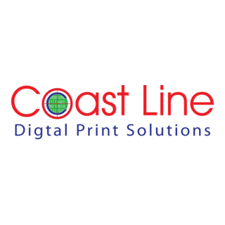 Coastline Digital Printing Logo PNG Vector