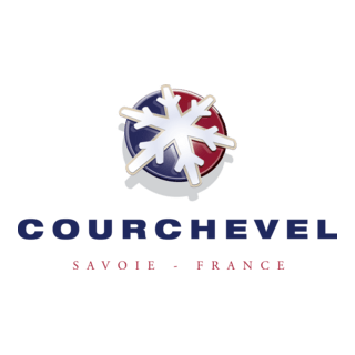 Courchevel French Ski Resort Logo PNG Vector