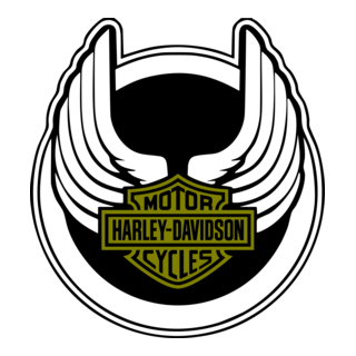 Harley Davidson Wings Logo PNG Vector