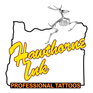 Hawthorne Ink Tattoo Logo PNG Vector