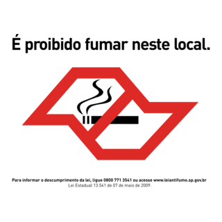 Lei anti-fumo SP Logo PNG Vector