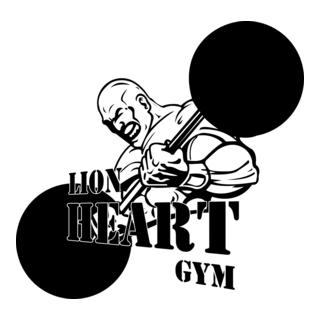Lion Heart Gym Logo PNG Vector