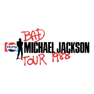 Michael Jackson - Bad Tour 1988 Logo PNG Vector