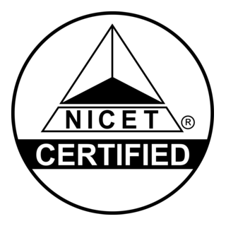NICET Certified Logo PNG Vector