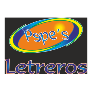 Pepes Letreros Logo PNG Vector