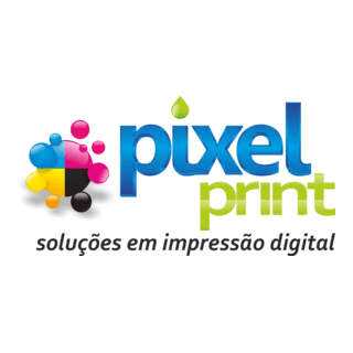 Pixel Print Logo PNG Vector