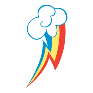 Rainbow Dash Cutie Mark Logo PNG Vector