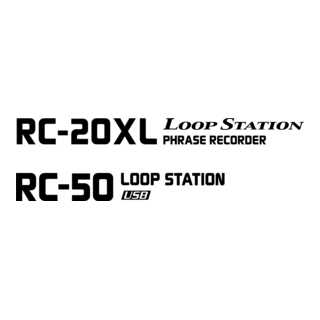 RC-20XL RC-50 Loop Station Logo PNG Vector