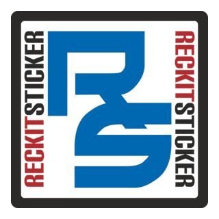 Reckit Sticker Logo PNG Vector