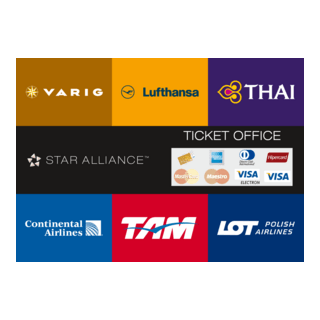 Star Alliance Ticket Office Sign Logo PNG Vector