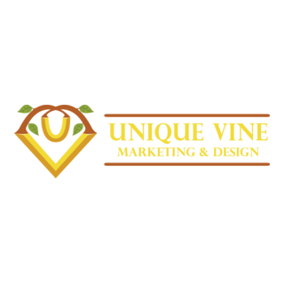 Unique Vine Marketing & Design Logo PNG Vector