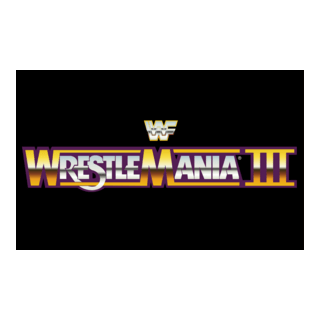 WrestleMania III Logo PNG Vector