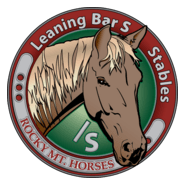 Leaning Bar S Rocky Mountain Horse Stables Logo PNG Vector