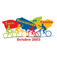 Primera Bicicletada en Familia Logo PNG Vector