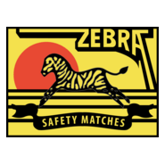 Zebra Safety Matches Logo PNG Vector