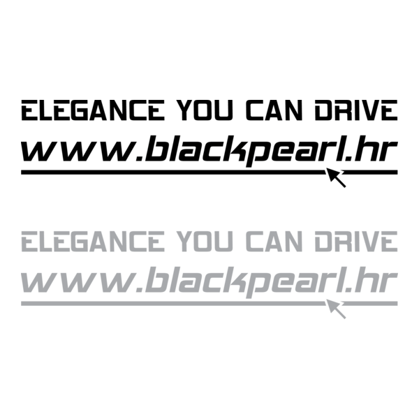 Black Pearl sticker Logo PNG Vector