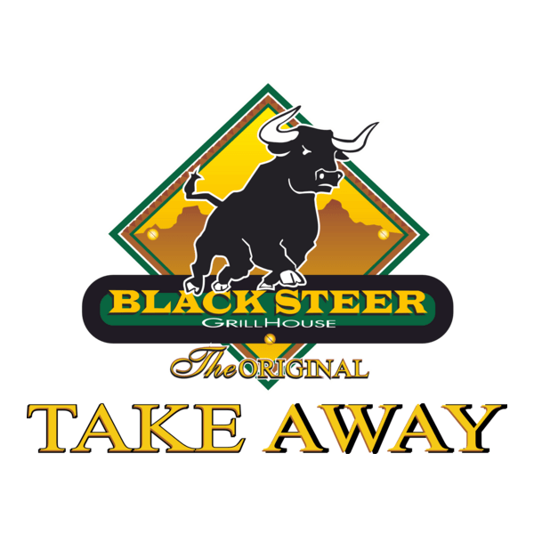 Black Steer Logo PNG Vector